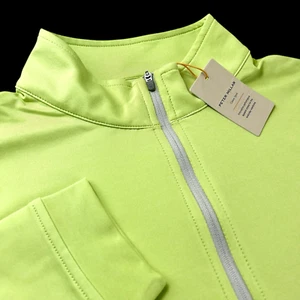 Peter Millar Crown Sport Perth Melange Stretch Quarter Zip Pullover Large Spirit - Picture 1 of 9