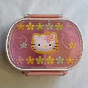 Vintage 1997 Sanrio Hello Kitty Two Tone Mini Bento Box - Picture 1 of 10