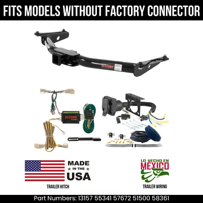 For 01-02 Toyota 4Runner Trailer Hitch w/ 7 Pin Wiring Fit w/o OE Conn. Curt 5K - Image 1 of 4