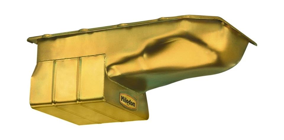 Sartén de aceite Milodon 30355 acero, chapado en oro para calle y tira para Pontiac Foto 1 de 1