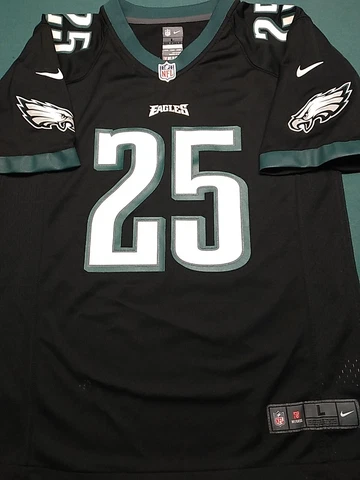 LeSean McCoy #25 Philadelphia Eagles Nike Black NFL Football Jersey Youth Size L Cover