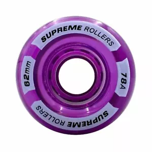 Supreme Rollers Quad Wheels 62mm/78A - Purple - Picture 1 of 1
