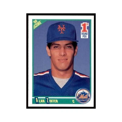 1990 Score Alan Zinter Baseball Cards #671 - Image 1 of 3