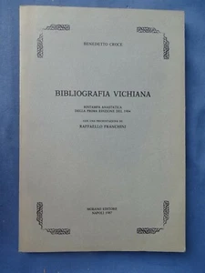 CROCE-BIBLIOGRAFIA VICHIANA-ANASTATICA-NAPOLI 1987 - Picture 1 of 2