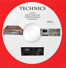 Technics Audio Reparatur Service Besitzerhandbücher DVD 2 von 2 im PDF Format 