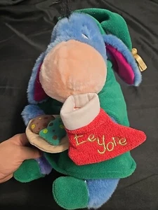Vtg Disney Store Eeyore With Christmas Cookies Plush Stuffed Winnie The Pooh NwT - Picture 1 of 8