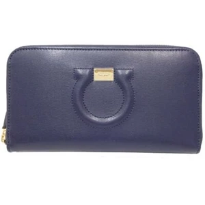 NEUWERTIG! Salvatore Ferragamo Zip Around Gangcho City Leather Purse 22C843/0... - Bild 1 von 10