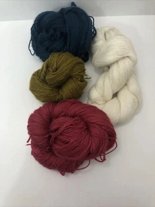 800g 100% Merino Wool Hanks Knitting Sock Yarn Remnants Crochet Craft - Picture 1 of 18