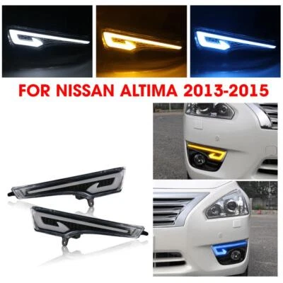 For Nissan for Altima 3 Colors LED Fog Light DRL Daytime Running Lamps - Imagem 1 de 4
