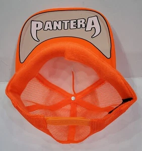 Metal Black Death Gothic Thrash Cowboys From Hell Neon Orange Trucker Adjust - Picture 1 of 2