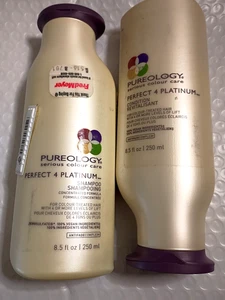 Acondicionador y champú Pureology Perfect 4 Platinum para cabello teñido 8,5 oz cada uno - Imagen 1 de 3