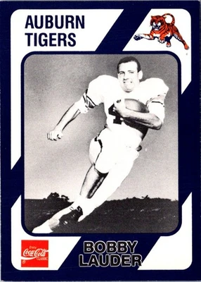 1989 Collegiate Collection Auburn Coke 580 Bobby Lauder #387 Auburn Tigers - Image 1 of 2