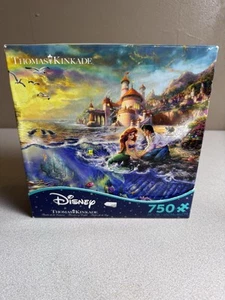 Disney Thomas Kinkade The Little Mermaid 24" x 18" 750 piece puzzle NEW - Picture 1 of 6