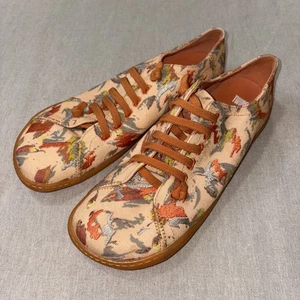 Camper Twins Slipper Damen Gr. US 8,5/9 EU 40, Orange Silber Pfirsich Stickerei - Bild 1 von 5