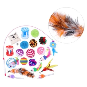  20 Pcs/1 Bird Chase Cat Toy Teaser Wand Kitten Accessories for Indoor - Picture 1 of 12