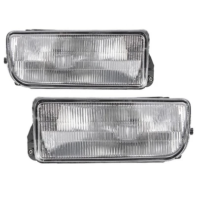 For BMW E36 3-series 1992-1998 Pair 2 Pins Front Clear Bumper Fog Lights Lamps - Image 1 of 4