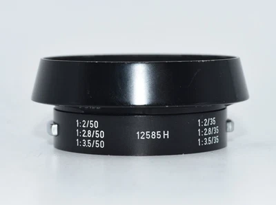 Leica Lens Hood 12585H Fits M lenses 50/2.0, 50/2.8, 50/3.5, 35/2.0, 35/3.5 - Image 1 of 3