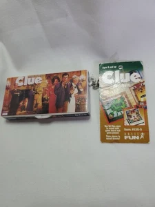 1998 Vintage Clue Game Keychain by Basic Fun Complete With Dice & 2 Metal Pieces - Imagen 1 de 9
