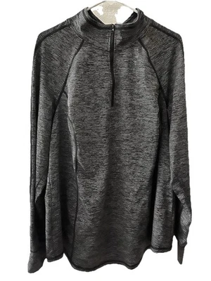 Top Atlético Torrid 3 Manga Larga 1/4 Cremallera Cuello 3x Athleisure Negro Blanco Foto 1 de 4