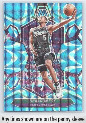 De'Aaron Fox 2023-24 Panini Mosaic Reactive Blue Sacramento Kings - Image 1 of 2
