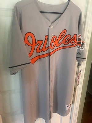 Camiseta Baltimore Orioles cinza Majestic tamanho 52 autêntica vintage! NOVO ESTOQUE ANTIGO DA MLB - Imagem 1 de 4