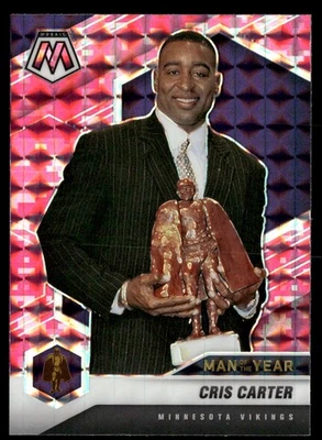 2021 Panini Mosaic #277 Cris Carter Prizm Camo Pink - Image 1 of 2