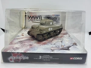 CORGI WWII LEGENDS CC51016 1:50 M4 SHERMAN TANK US ARMY TEAM OHARA 10TH ARMOURED - Picture 1 of 6