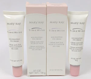 Mary Kay TimeWise Age Fighting Eye Cream .65 oz 710100 New w/ Box ~ 2-PACK LOT - Picture 1 of 2