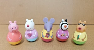 5 x PEPPA PIG WEEBLES - Peppa, Suzie, Emily, Zoe & Pedro - Picture 1 of 2