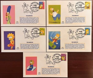US #4399-4403 FDC(5) 2009 (Glen Cachets); The Simpsons *d - Picture 1 of 1