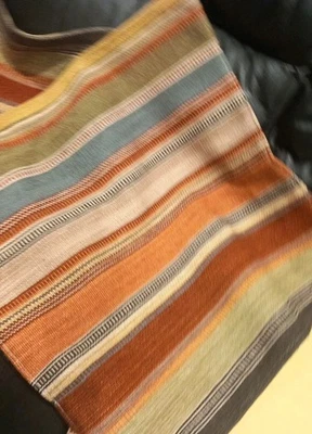 OOTY STRIPE  INDIAN KILIM LARGE SIZE CUSHION COVERS (3) - Image 1 of 4