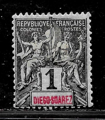 HICK GIRL-OLD MINT DIEGO-SUAREZ SC#38   NAVIGATION & COMMERCE     X6241 - Image 1 of 2