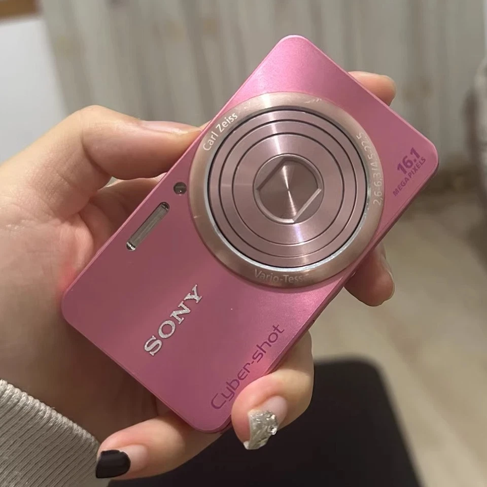 Câmera Digital Sony Cyber-shot DSC-W570 16.1 MP 5x Zoom Óptico Rosa Rara - Imagem 1 de 4