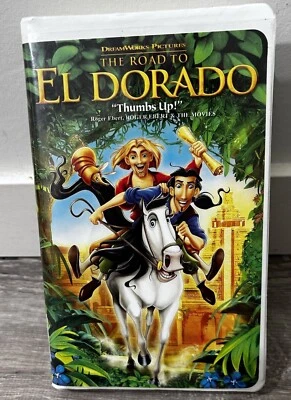 The Road to El Dorado VHS Video Cassette Tape 2000 Dual Audio - Image 1 of 4