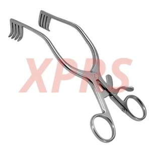 Adson Retractor, 9.5", Recto, 5 x 6 Dientes Afilados, Prem. German St - Imagen 1 de 1