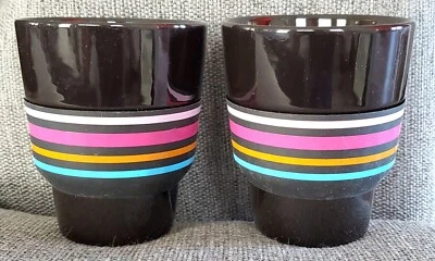 2 Black Lungo Geckeler Michels For Nespresso D1720 Espresso Cups Cup Touch - Image 1 of 4