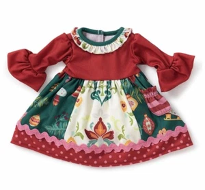 Matilda Jane Puppenkleidung Kleid Urlaub Weihnachten passt 18" Little Holly Puppe - Bild 1 von 3