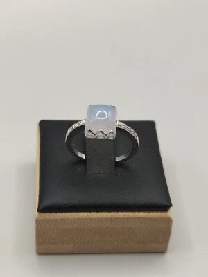 Mia& Beverly 750 Weissgold Ring,Chalcedony Mit Diamanten - Bild 1 von 4