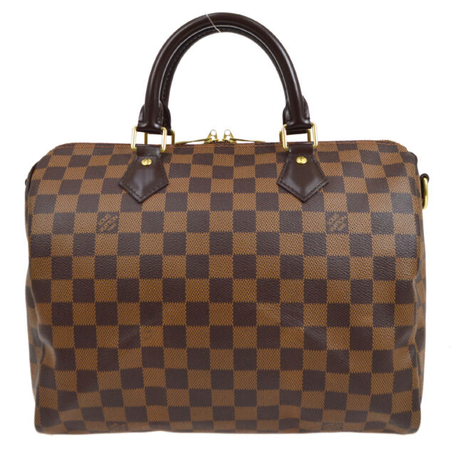 Louis Vuitton - Authenticated Speedy Bandoulière Handbag - Leather Black For Woman, Good condition