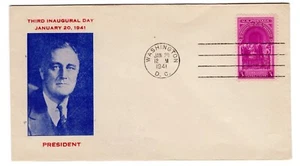 Franklin D. Roosevelt Inauguration 1941 DC 3rd Term - Picture 1 of 2