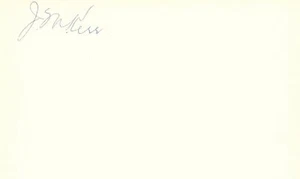 Mel Kerr 1925 Chicago Cubs (Dec. 1980) Signed 3x5 Index Card with JSA COA - Picture 1 of 2