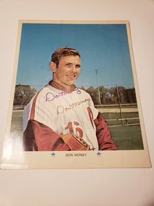 DON MONEY PHILLIES BASEBALL AUTO SIGNED SIGNATURE 8 X 10 PHOTO - Picture 1 of 3