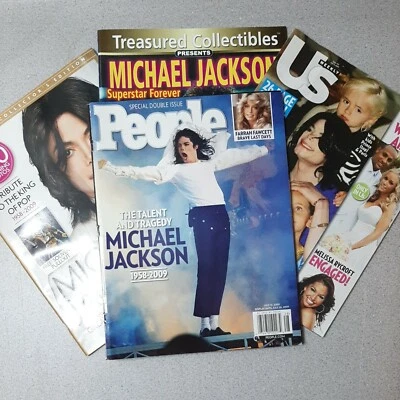 Michael Jackson Magazine Lot of 4 Tribute People Us Weekly American King Media - Image 1 of 4