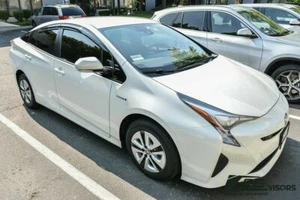 For 16-Up Toyota Prius JDM MUGEN Style Side Sun Vents Window Frame Rain Guards - Picture 1 of 6