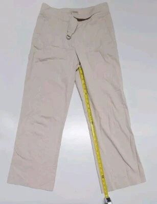 Emporio Armani Beige Wide Leg Pants Trousers Women's Size 28x27 Made In Italy - Image 1 of 4