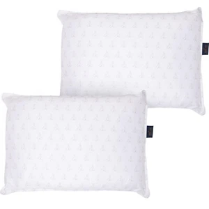 NWT NIP Pendleton Pillows Logo Motif 2-Pack STANDARD / QUEEN White Grey 20 x 28" - Picture 1 of 4