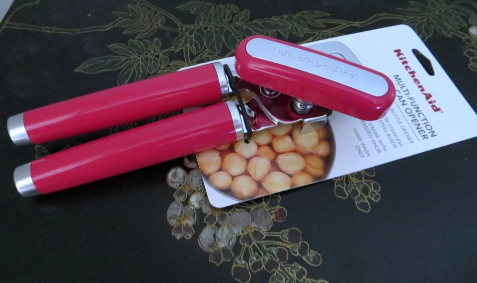 CUISINE AID гибискус ярко розовый консервный нож Muti функция KE199OHHIA новый! - Изображение 1 из 2