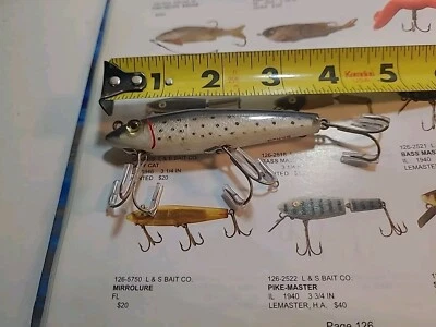 VTG L&S Mirrolure Fishing Lure  #Skr25 Rattles &glass Eyes - Image 1 of 4