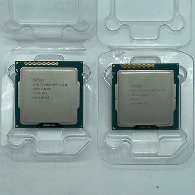 Two-Intel Pentium G2030 3.0GHz Dual-Core CPU Processor SR163 LGA1155 Socket - Image 1 of 2