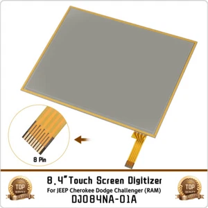 8.4" Touch Screen Digitizer For Jeep Grand Cherokee Radio Uconnect Navigation - Picture 1 of 9